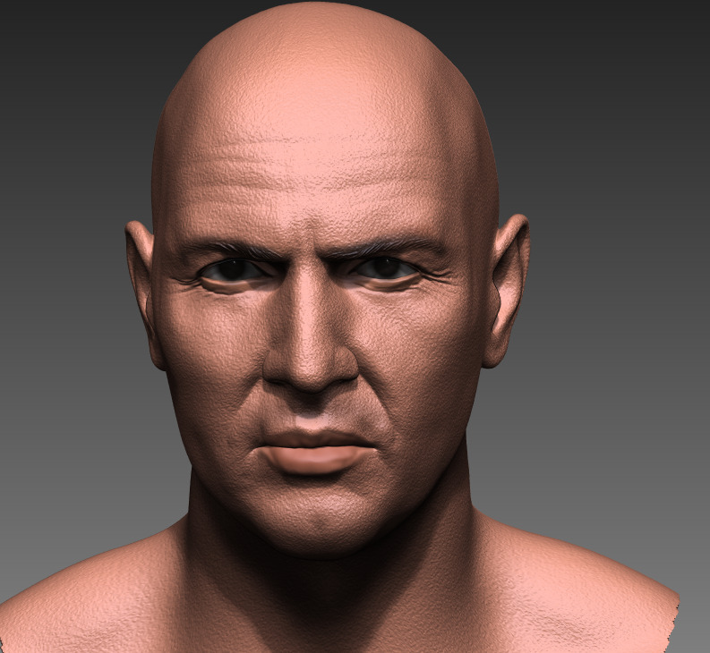 MUMMY Imhotep bust 3D print model_9