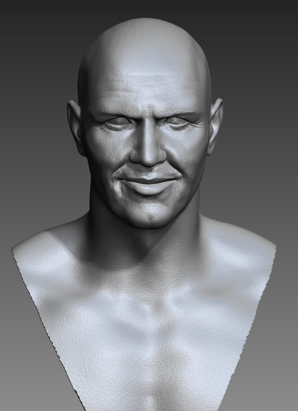 MUMMY Imhotep bust 3D print model_1