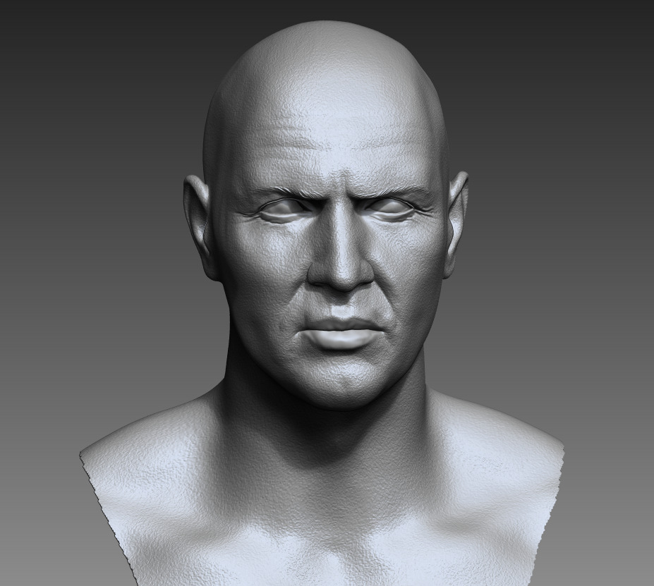 MUMMY Imhotep bust 3D print model_4