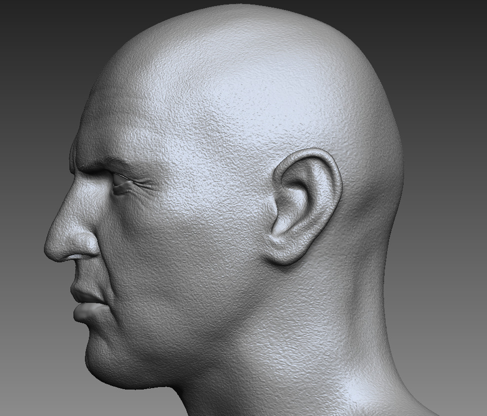 MUMMY Imhotep bust 3D print model_8