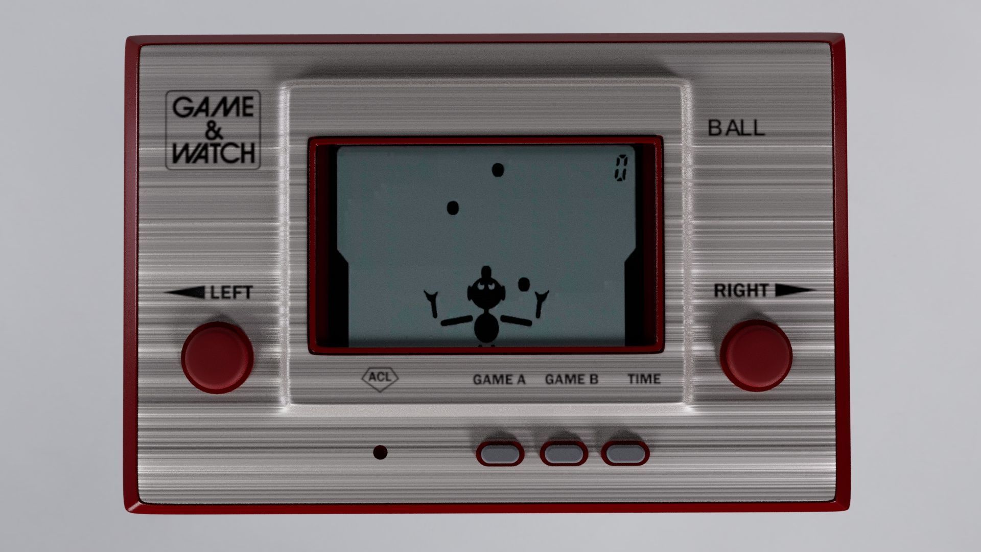 Nintendo Game and Watch first model Ball 3D model_1