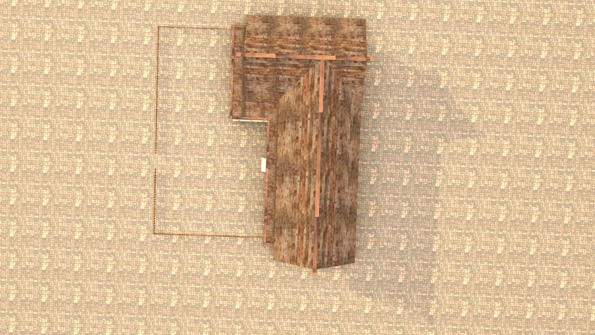 Low Poly Medieval House 3D Model Low-poly 3D model_14