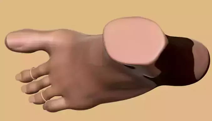 Big Toe Up Female Foot - 3D Print Model - Scan-Based 3D print model