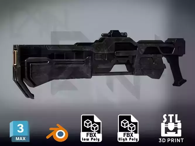 Armored Core 6 SG-027 ZIMMERMAN - Game-Ready - 3D-Printable Low-poly 3D model