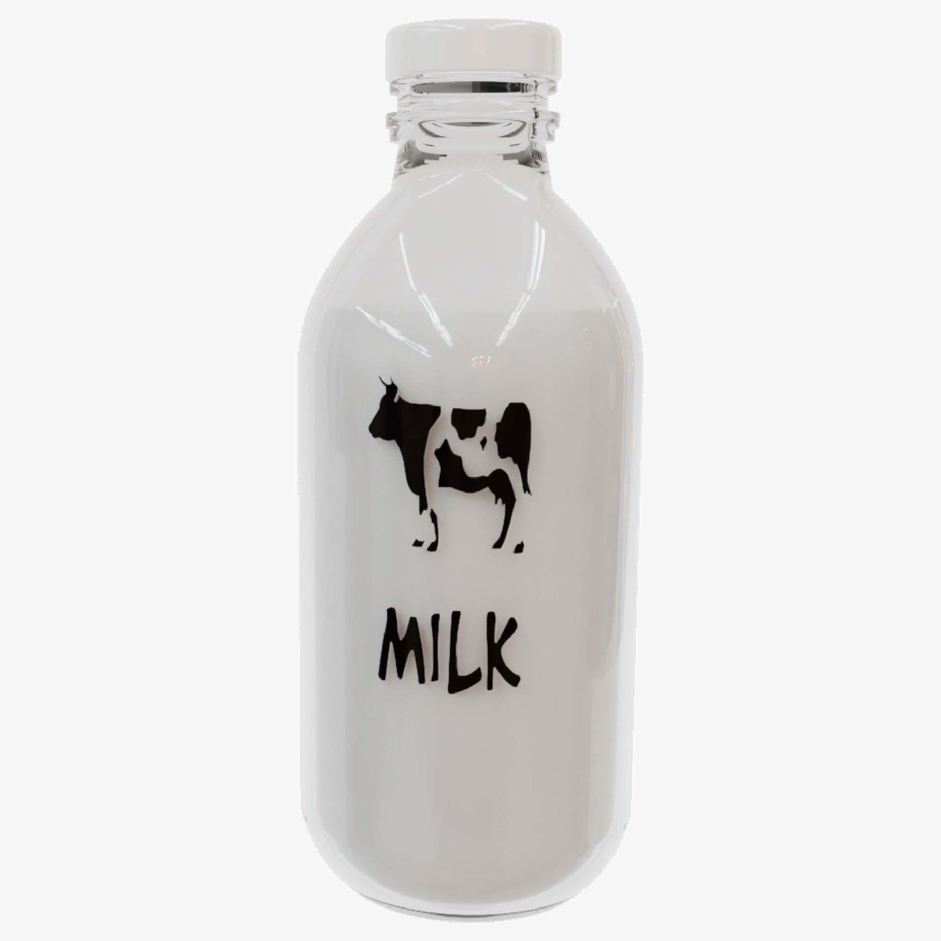 Milk bottle 3D model_3
