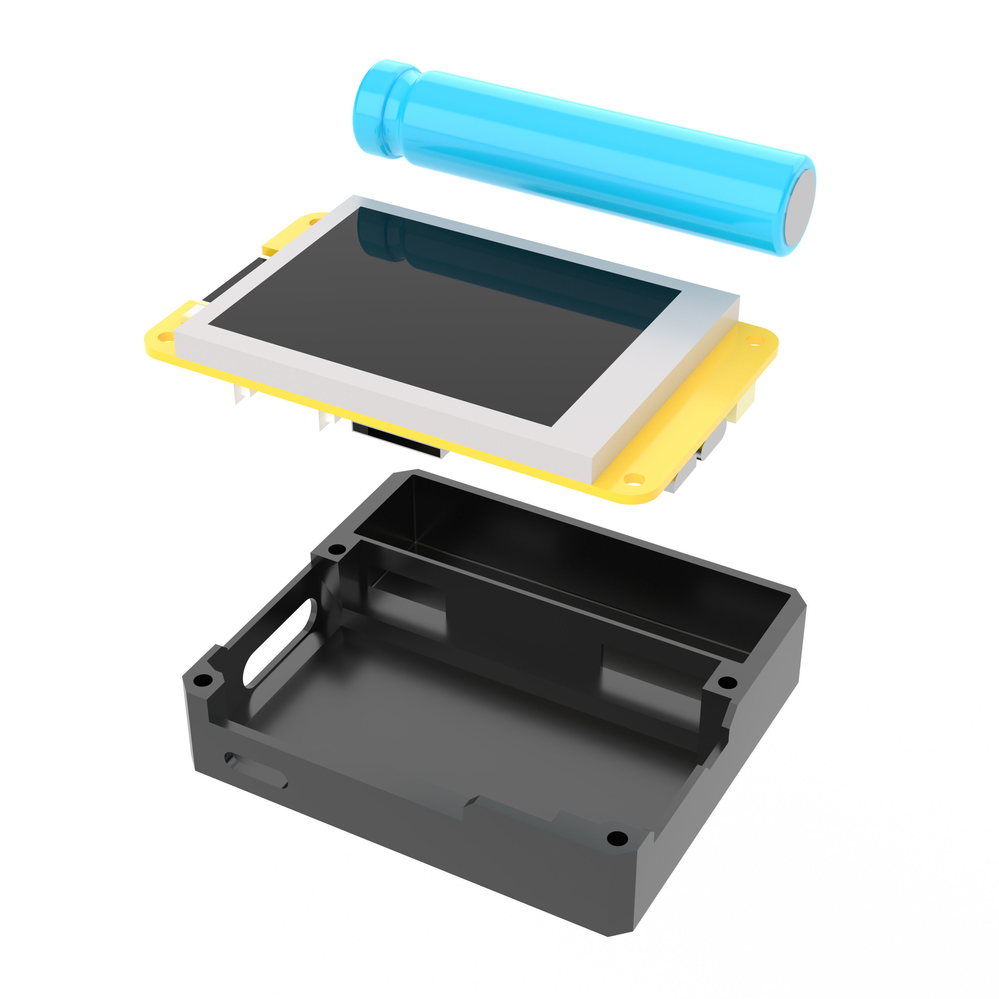 CYD ESP32 HIGHEND CASE 3D print model_1