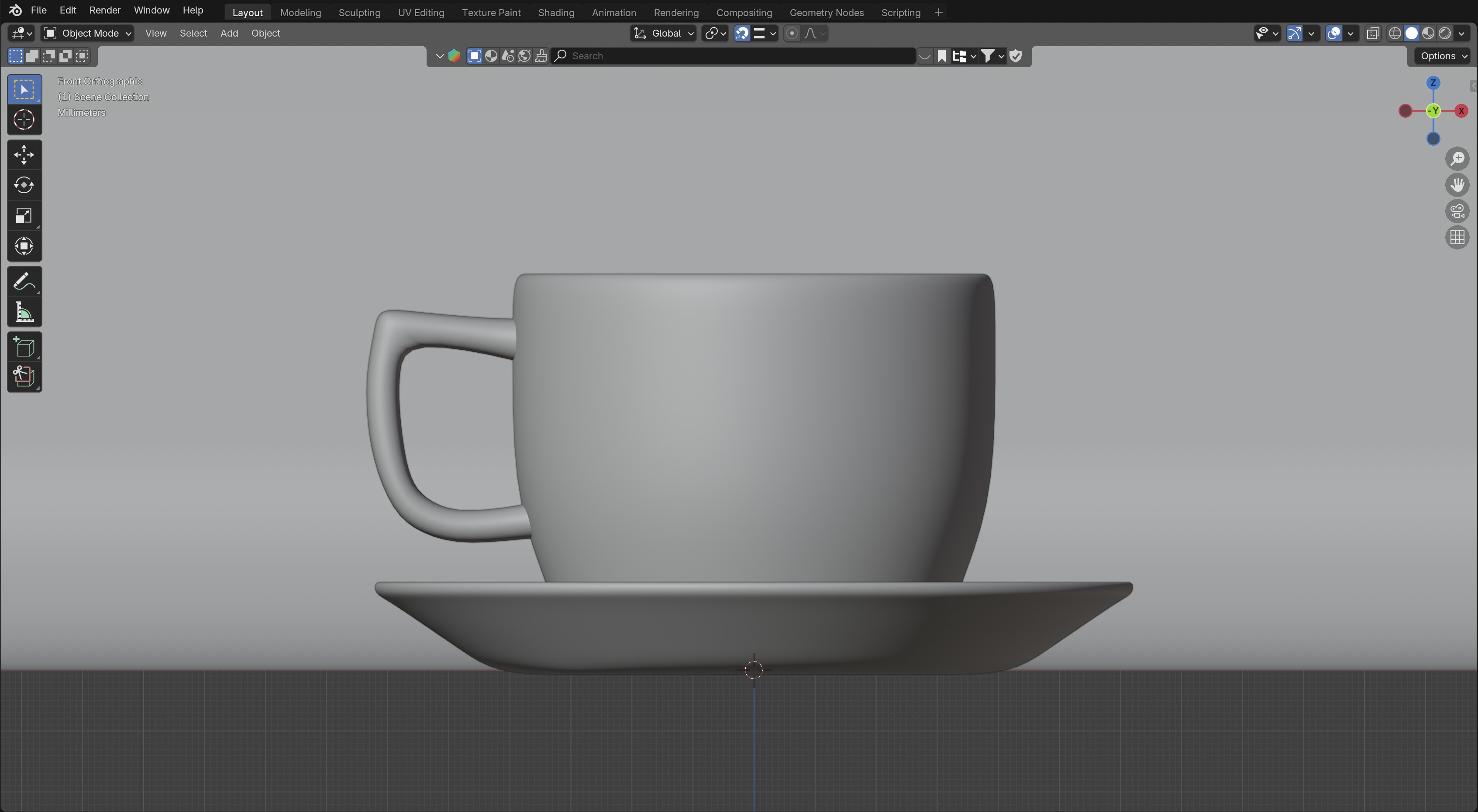 Cup Of Coffee 3D model_3