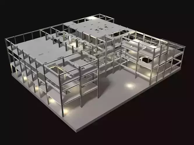Factory structure in plan cut 25i05