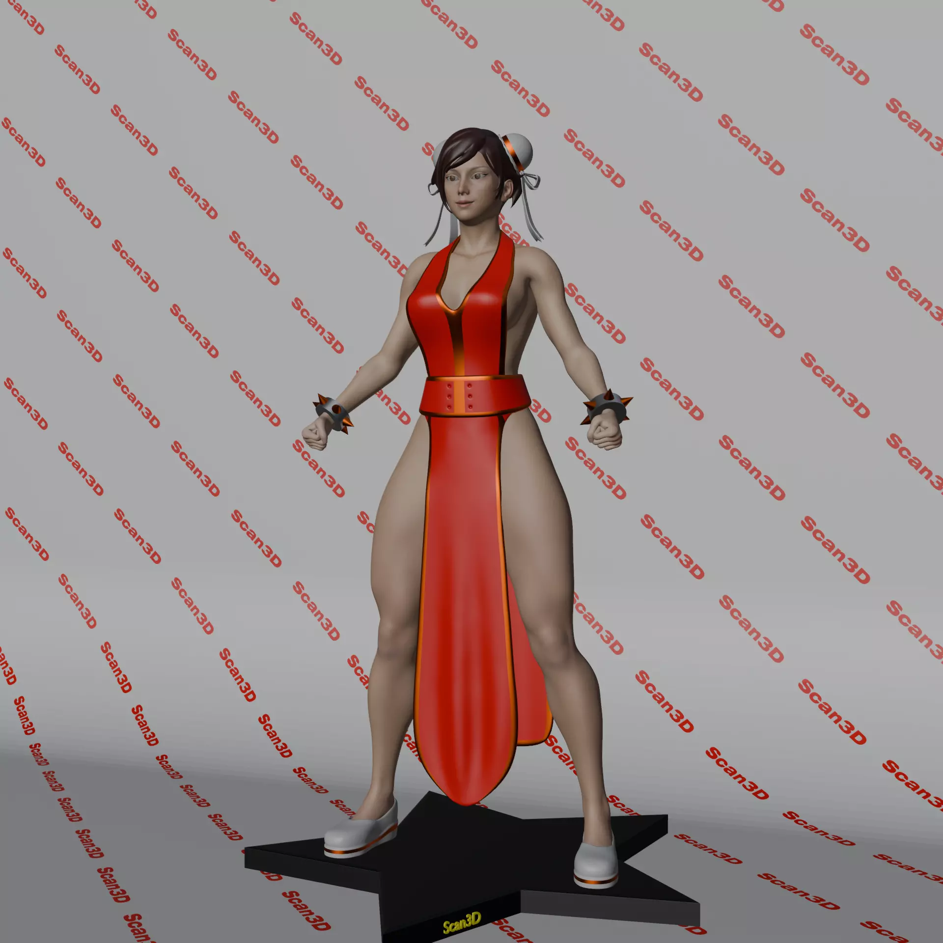 Chun li street figher 3D print model