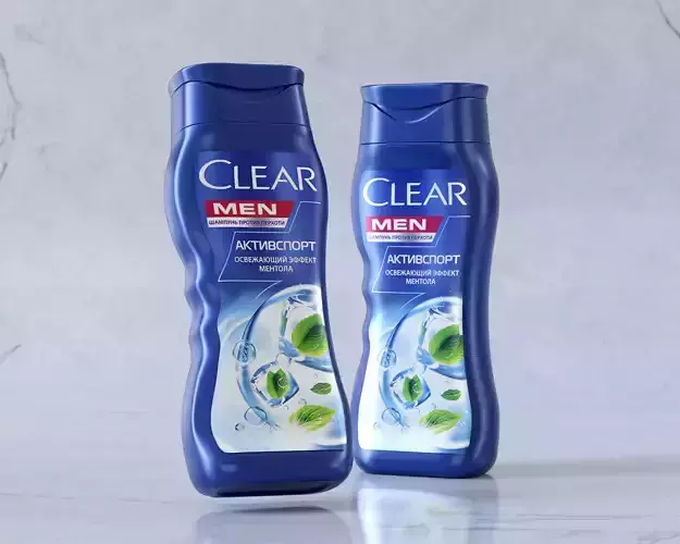 Men Shampoo Bottle Packaging