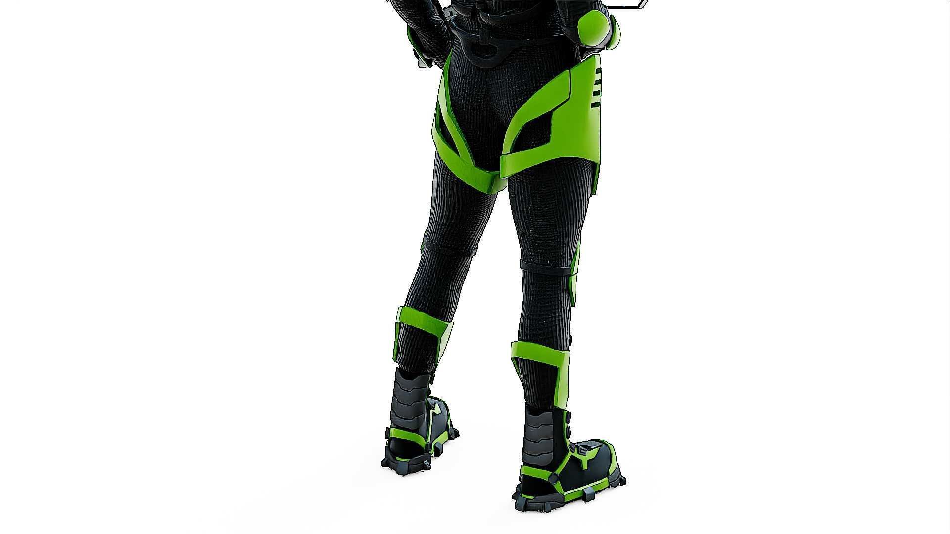 MECHA SOLDIER-O  Rigged for Unreal Engine - Unity - MIXAMO  3D model_29