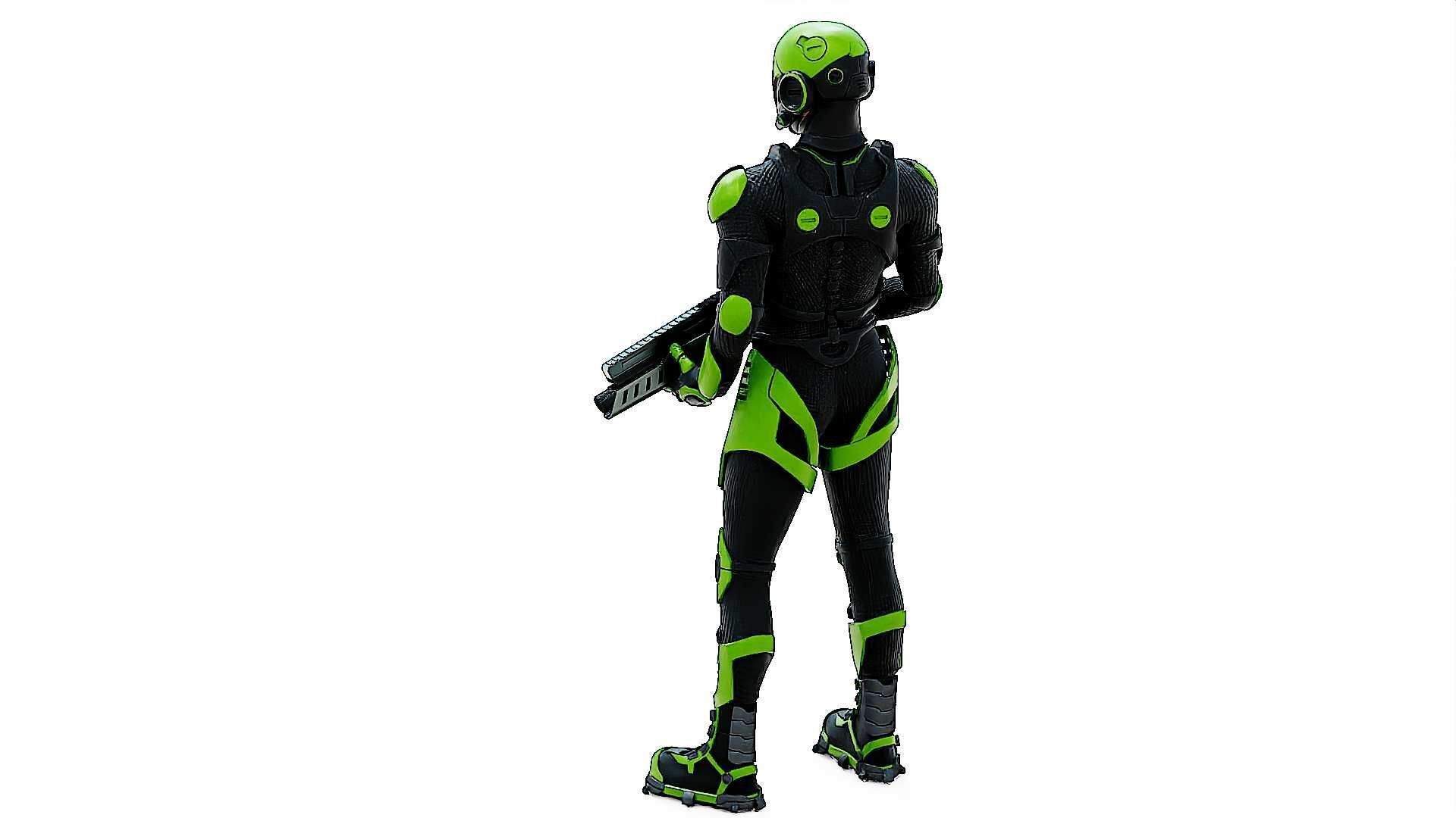 MECHA SOLDIER-O  Rigged for Unreal Engine - Unity - MIXAMO  3D model_16