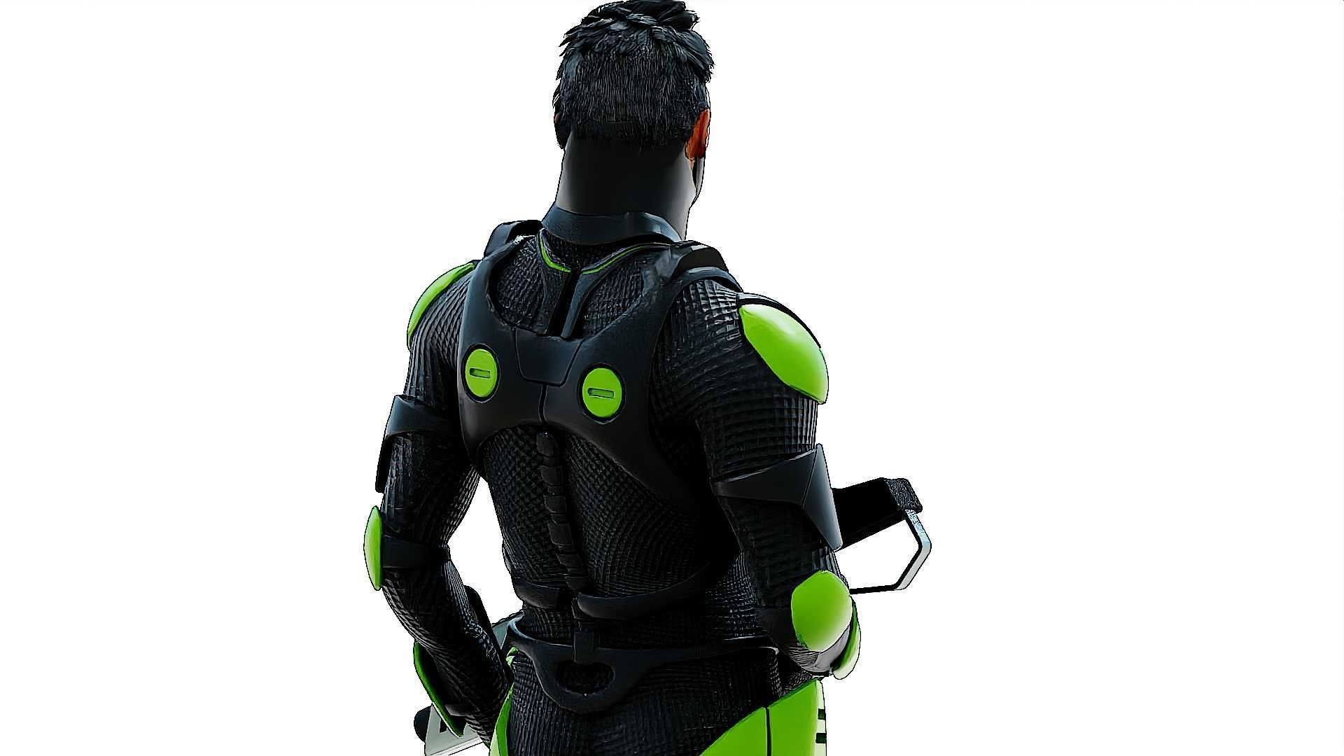 MECHA SOLDIER-O  Rigged for Unreal Engine - Unity - MIXAMO  3D model_27