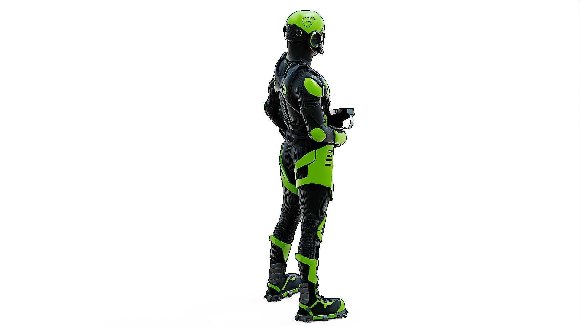 MECHA SOLDIER-O  Rigged for Unreal Engine - Unity - MIXAMO  3D model_10