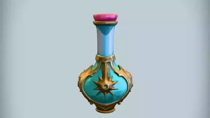 ornate magical potion bottle