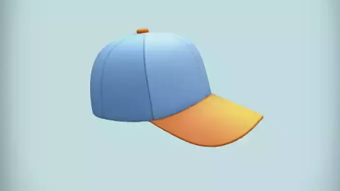 baseball cap 3D Game Ready Model