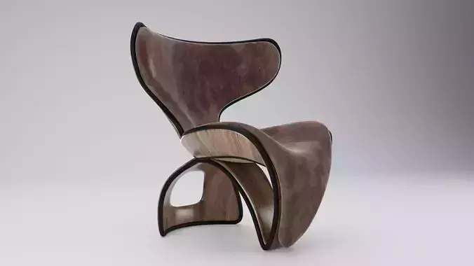 3D Organic Futuristic Arm chair 3D model