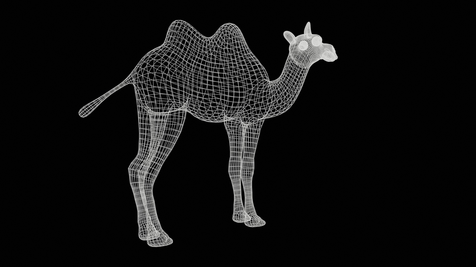 camel  rig  high-poly  textured 3d model 3D model_23