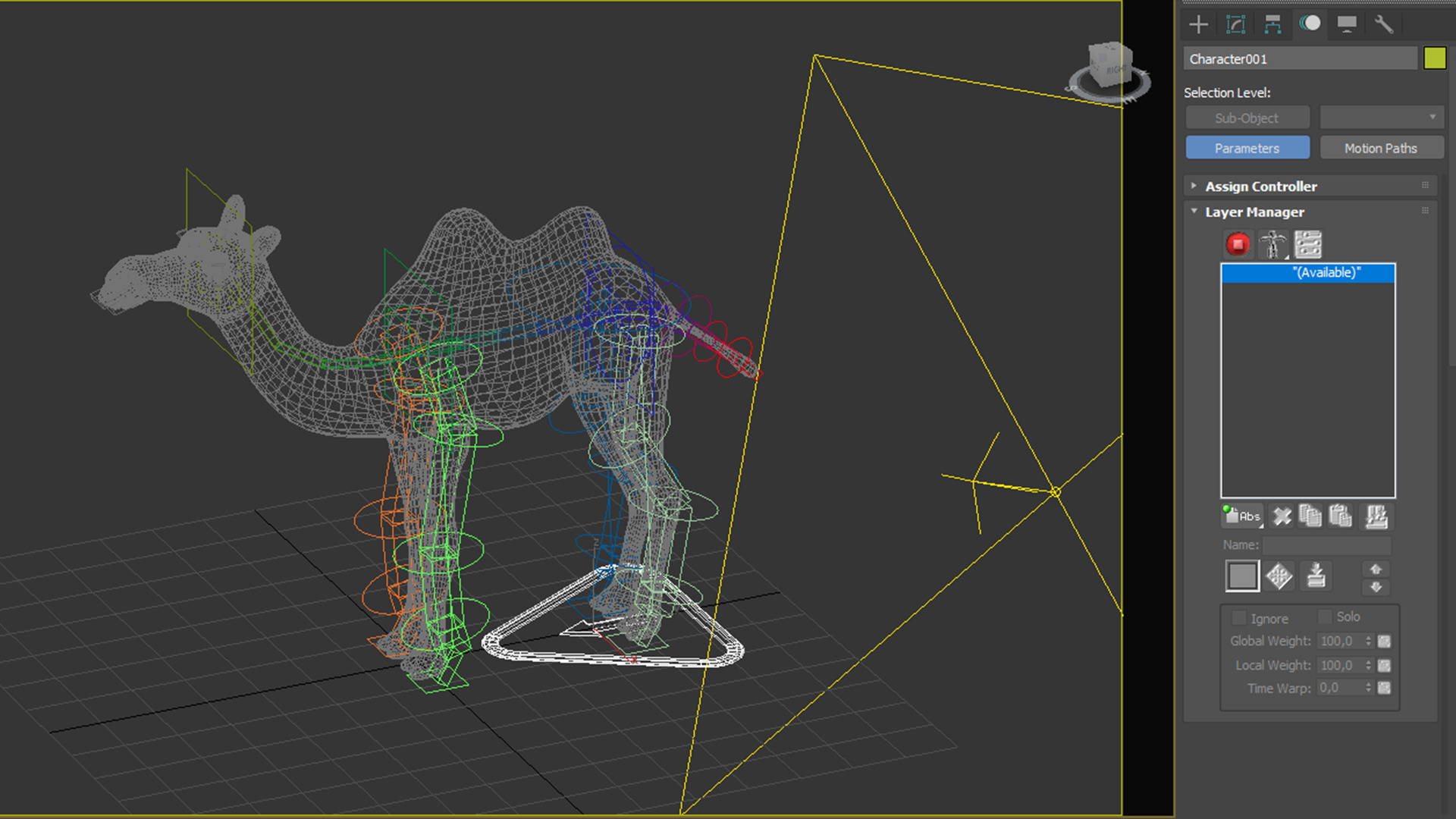 camel  rig  high-poly  textured 3d model 3D model_5