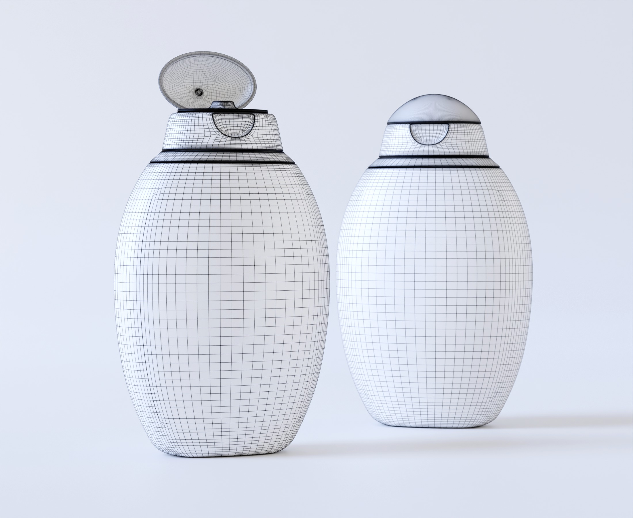 Baby Wash Bottle Packaging 3D model_8