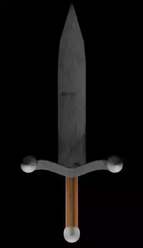 Low Poly Sword Textured