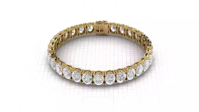 Oval Tennis Bracelet