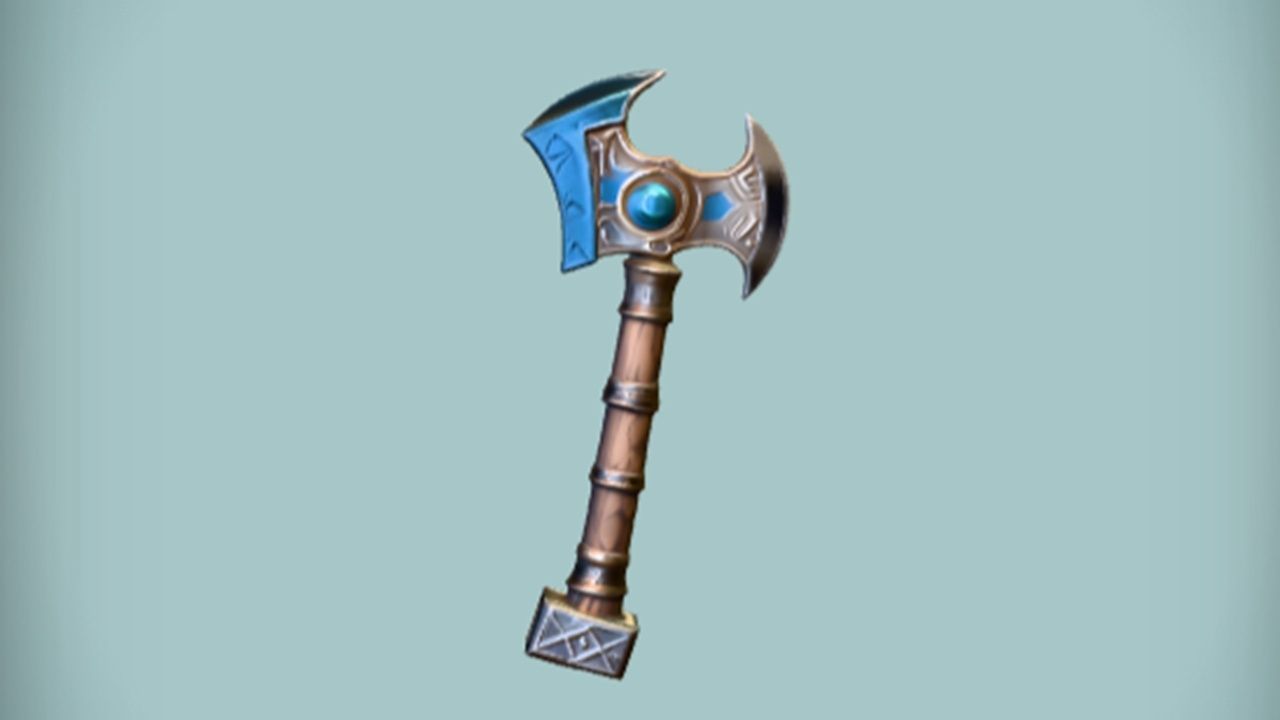ornate fantasy axe 3D model_19