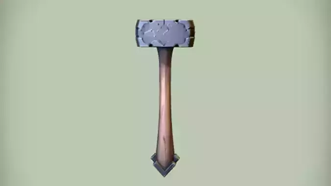 fantasy sledgehammer  3D Game ready Model