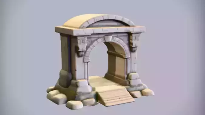 ancient stone archway