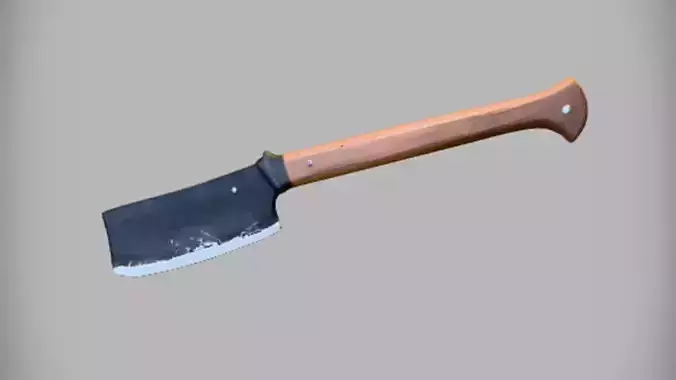 A kitchen cleaver knife