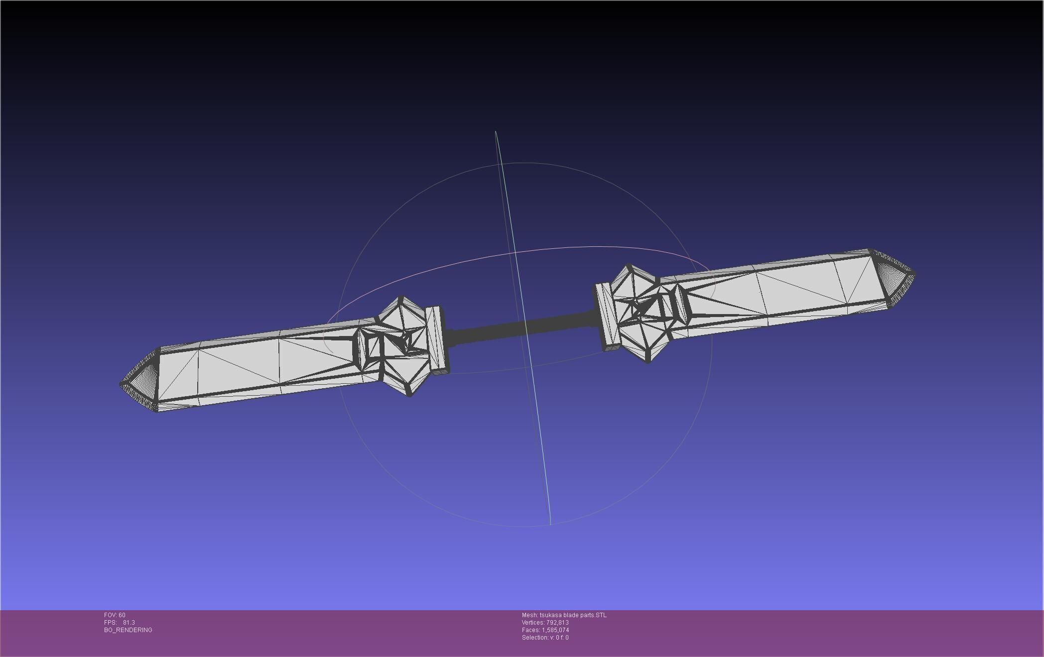 Dr Stone Tsukasa Double Sword 3D print model_92