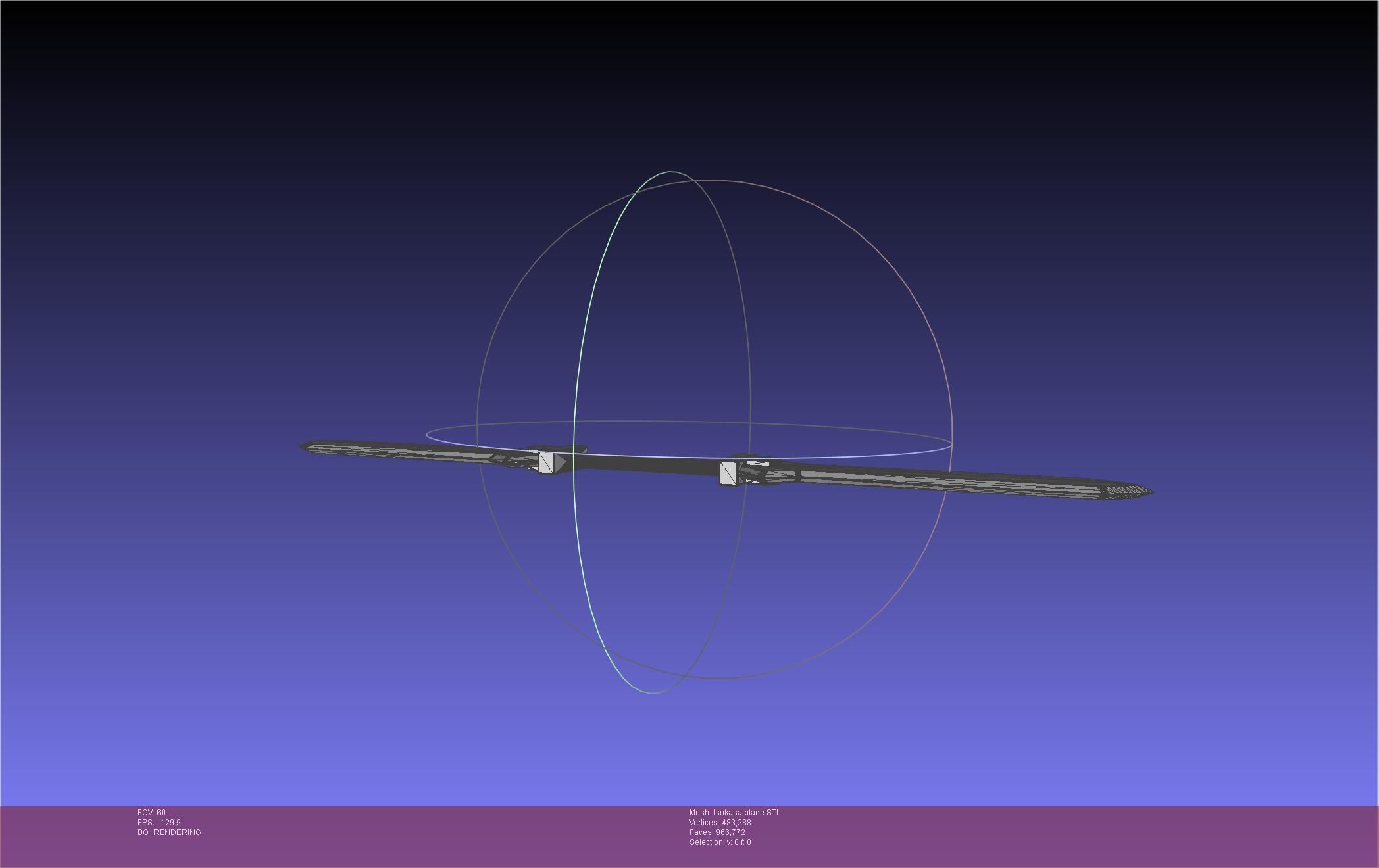 Dr Stone Tsukasa Double Sword 3D print model_24