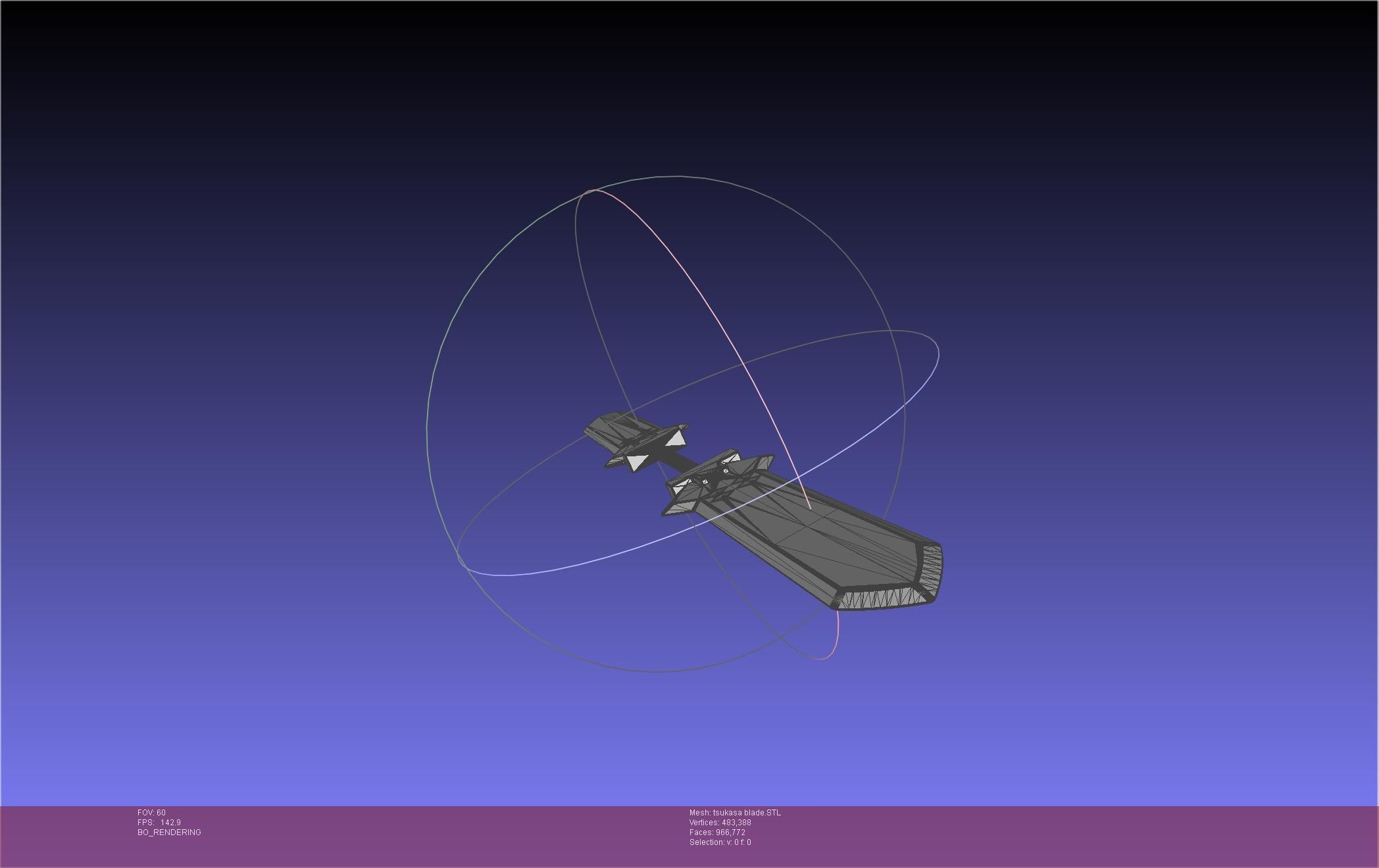 Dr Stone Tsukasa Double Sword 3D print model_22