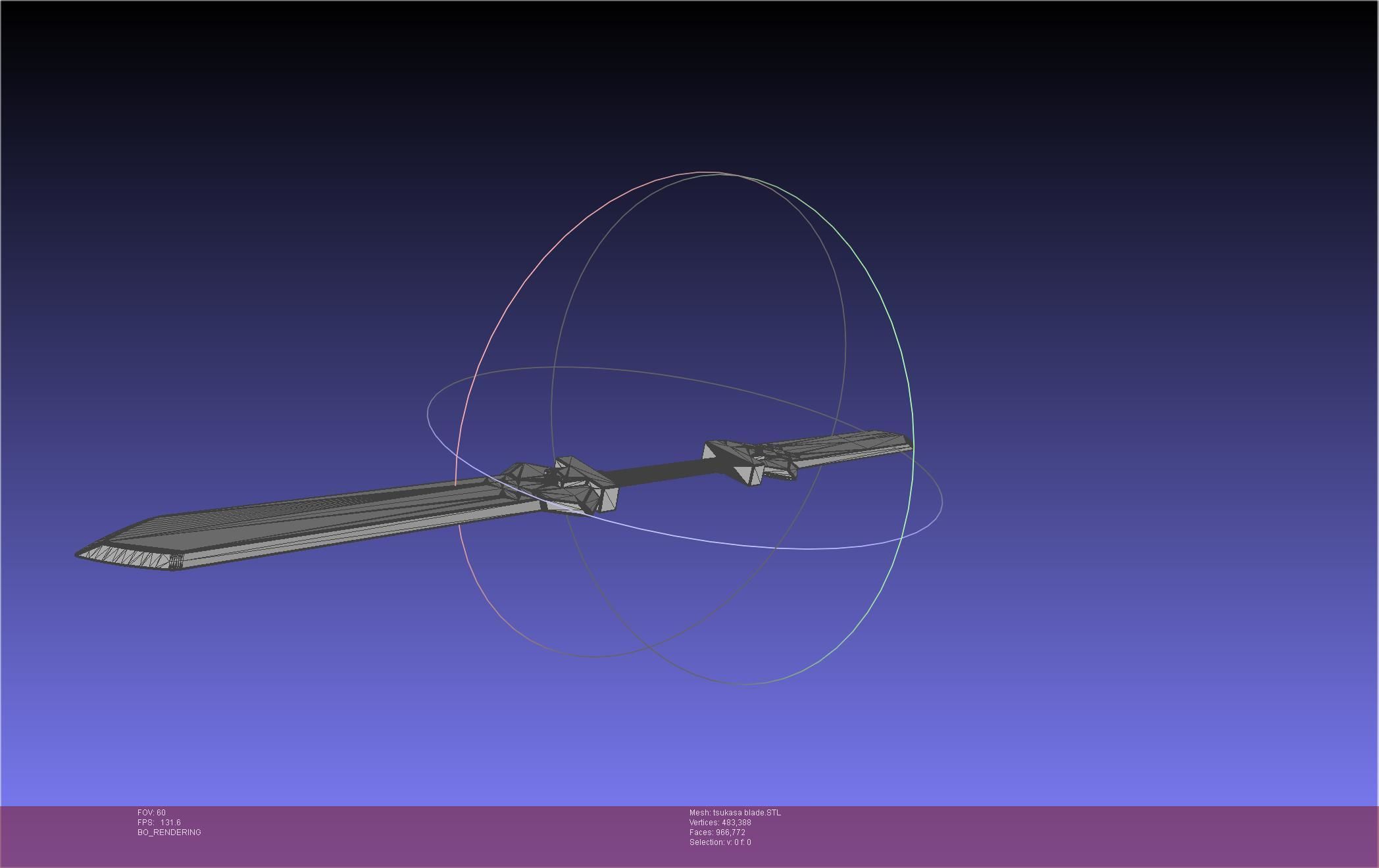 Dr Stone Tsukasa Double Sword 3D print model_25