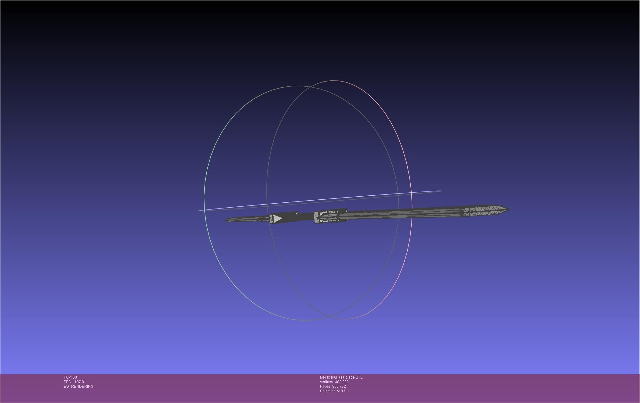 Dr Stone Tsukasa Double Sword 3D print model_23