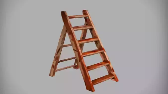 Wooden blood step ladder
