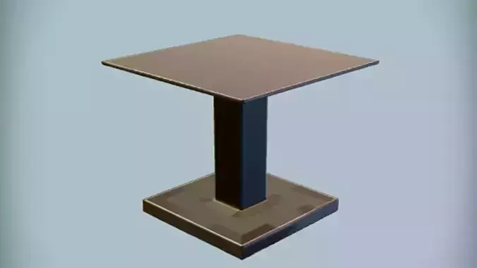 square pedestal table