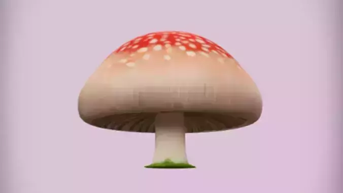 red capped mushroom