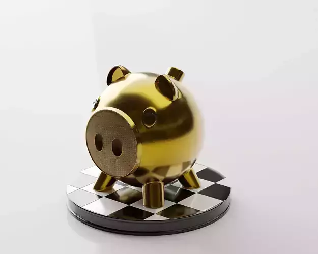 Squid Game little pig microphone 3D model