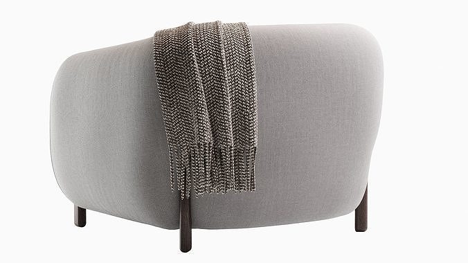 Greenwich Armchair 3D model 7