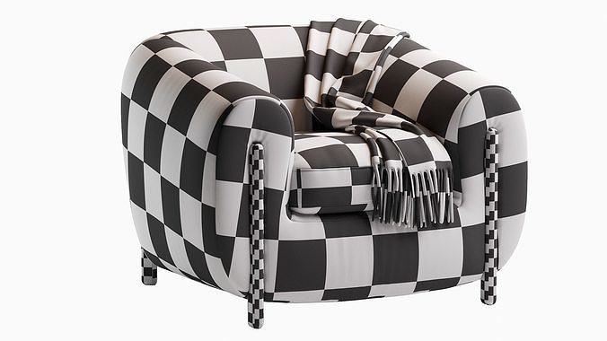 Greenwich Armchair 3D model 5