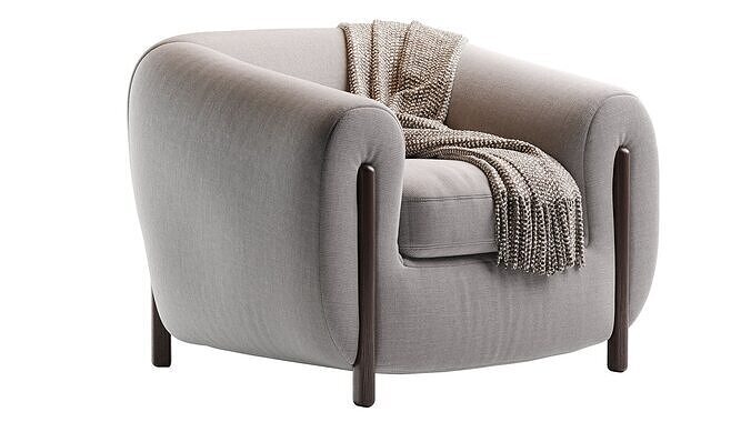 Greenwich Armchair 3D model 3