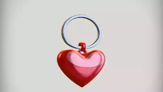 heart shaped keychain