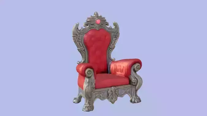 majestic throne  3D Game Ready Model
