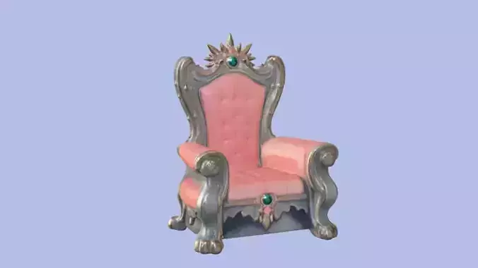 majestic throne  3D Game Ready Model