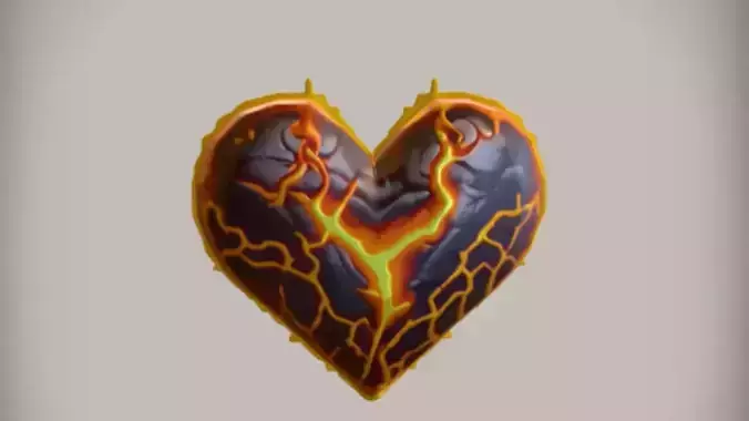 lava heart design
