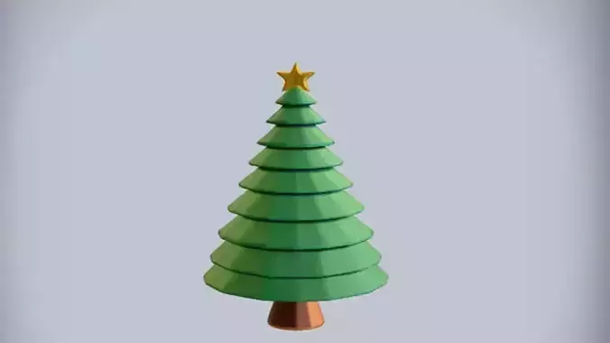 Christmas tree with star