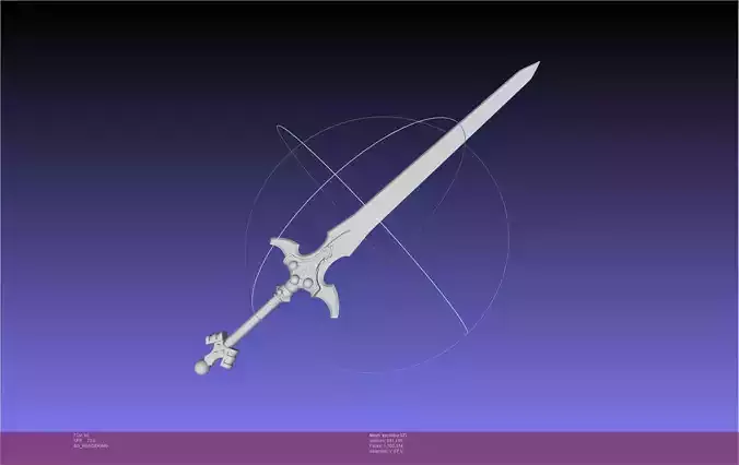 Sword Art Online ALO Excalibur 3D print model