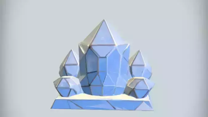 cluster of blue crystals