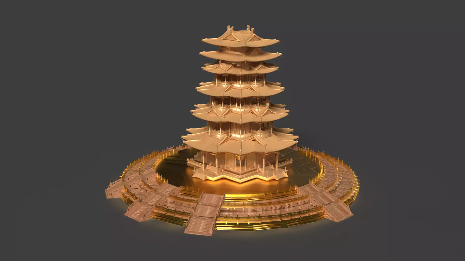Chinese ancient house   3D model_0